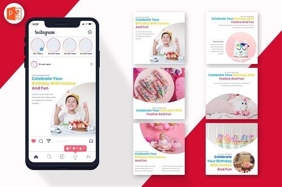 Download Instagram Feed - Energize Birthday - Premium Bundle