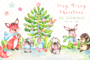 Download Very Merry Christmas Watercolor Set - Christmas watercolor set Collection
