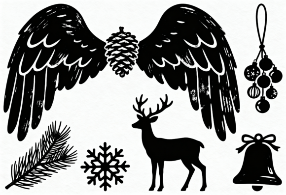 Download Rustic Christmas Clipart Bundle - Christmas clipart Collection