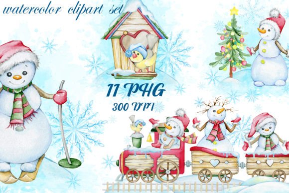 Download Christmas Watercolor Set - Christmas watercolor set Collection