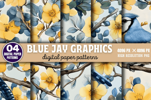 Download Blue Jay Graphics Patterns 4 - Graphic Collection