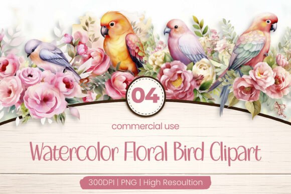 Download Floral Bird Clipart PNG - Bird clipart Collection