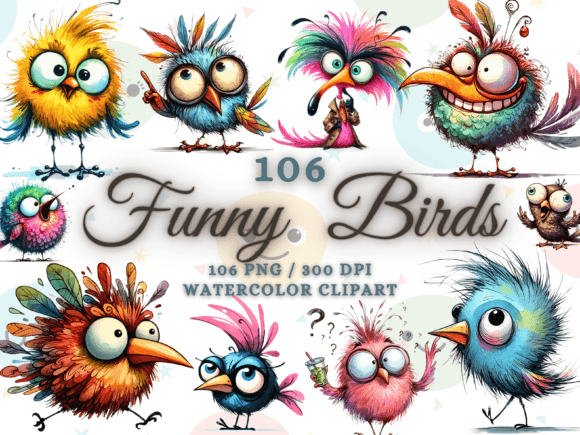 Download Funny Bird Clipart Bundle Funny Bird Png - Premium Bundle